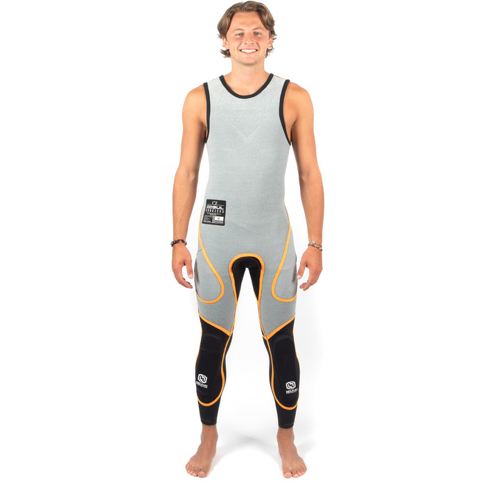 2024 Gul Mens Code Zero 3/2mm GBS Long John Wetsuit CZ4207/C2 -Black